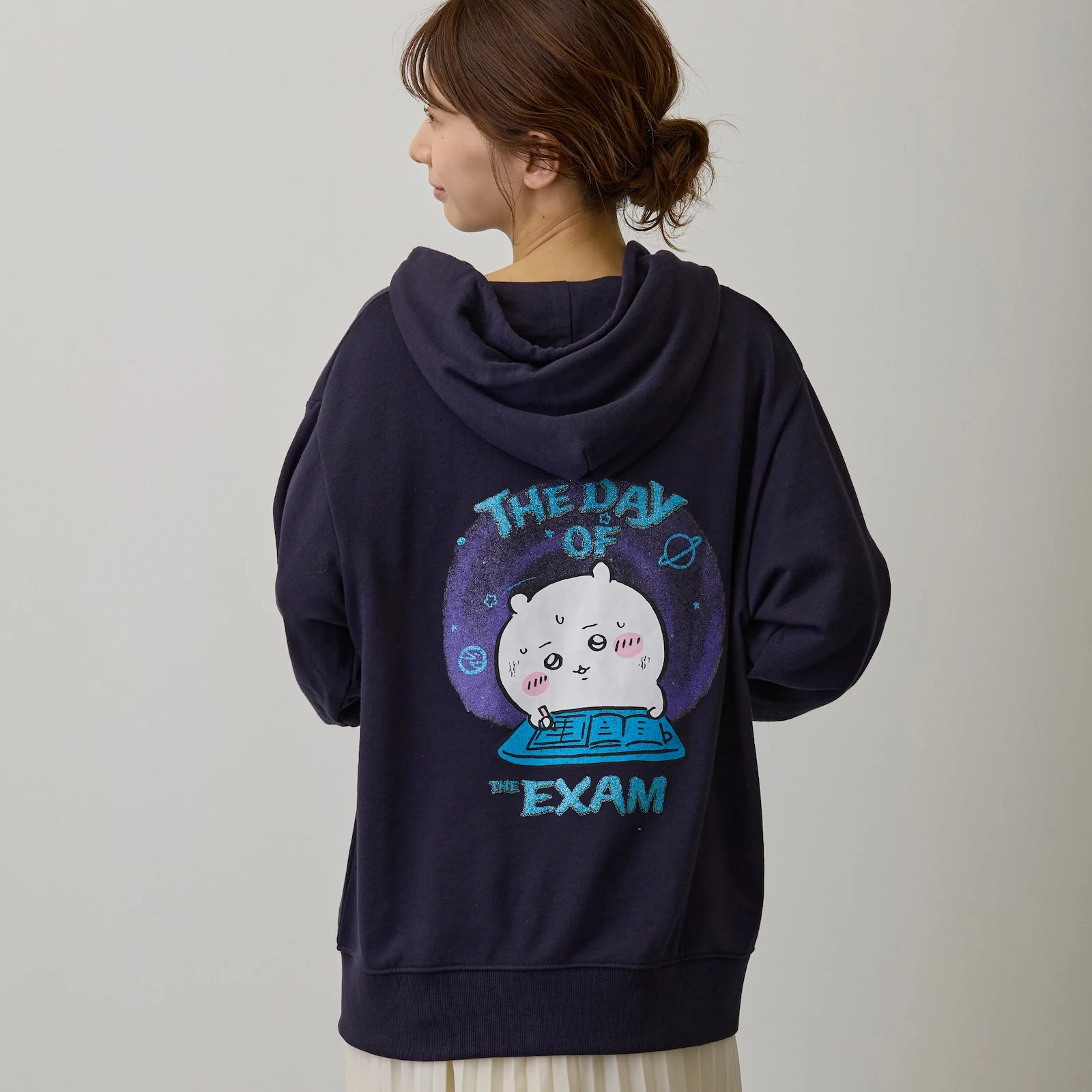 ちいかわ ZIPパーカー 試験だ ネイビー - Image 10