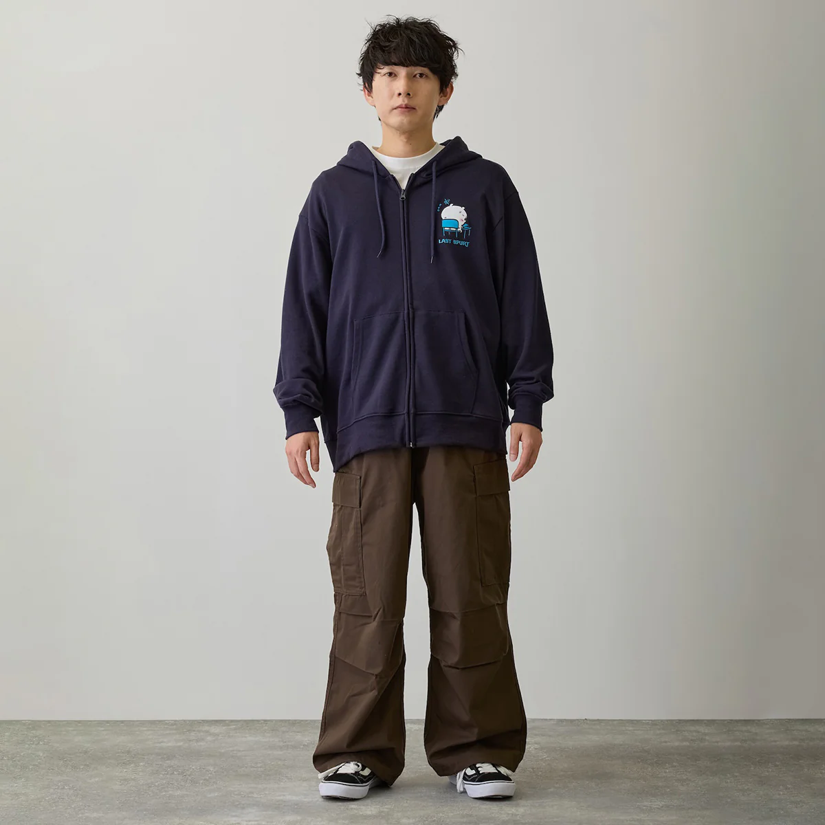ちいかわ ZIPパーカー 試験だ ネイビー - Image 12