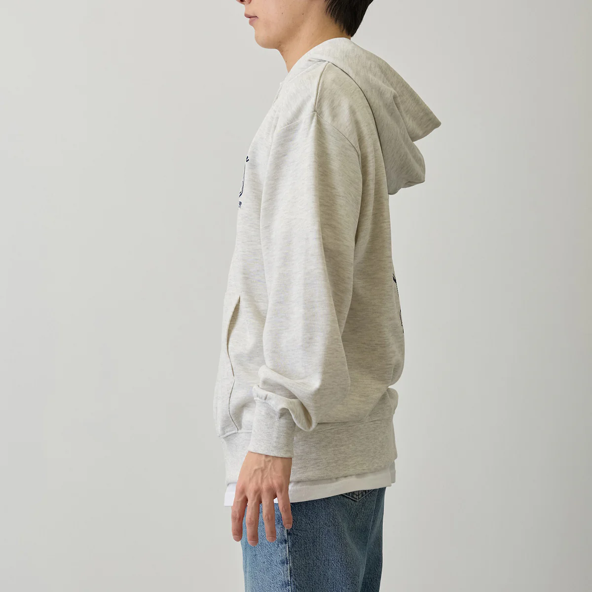 ちいかわ ZIPパーカー 福寿円満 アッシュ - Image 12