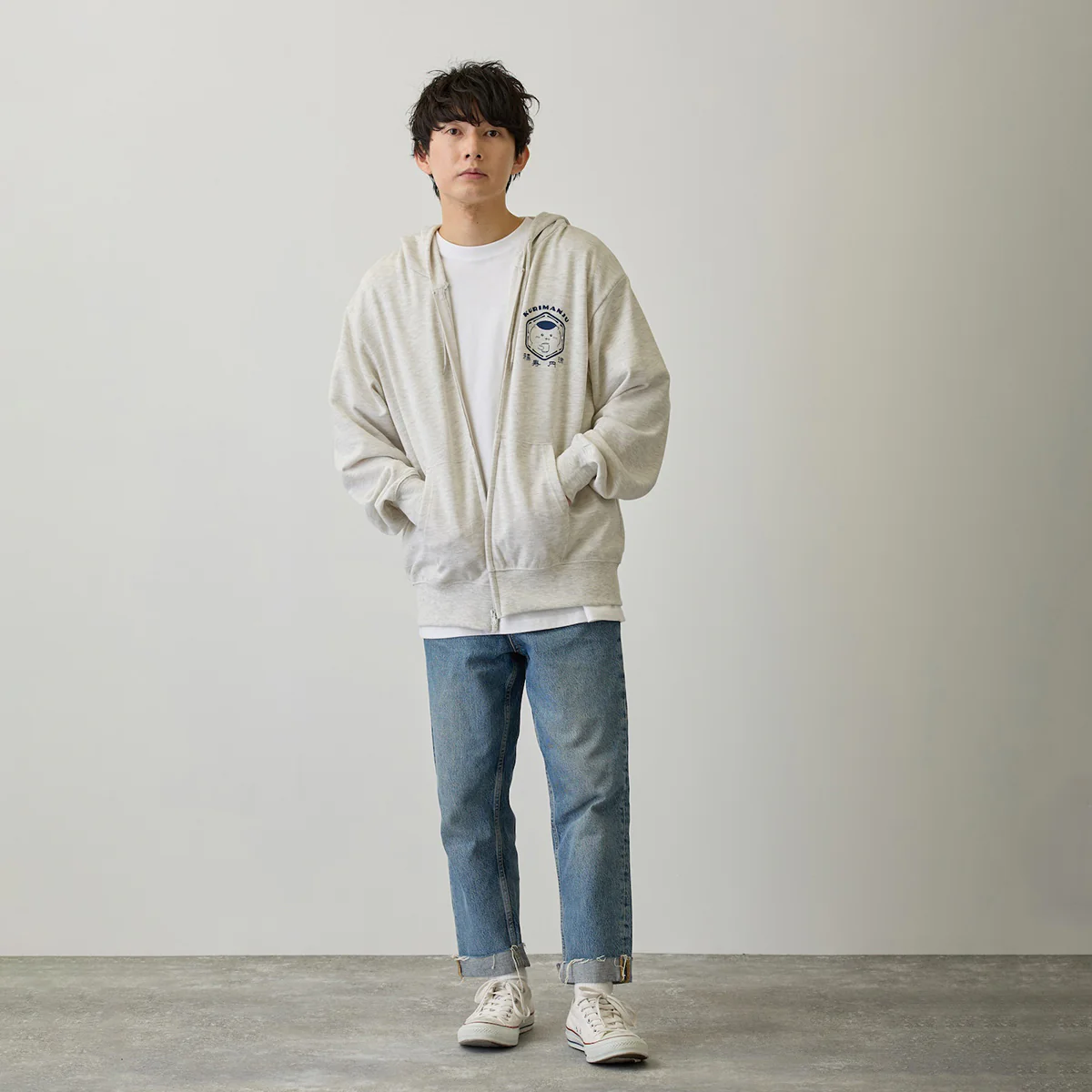 ちいかわ ZIPパーカー 福寿円満 アッシュ - Image 14