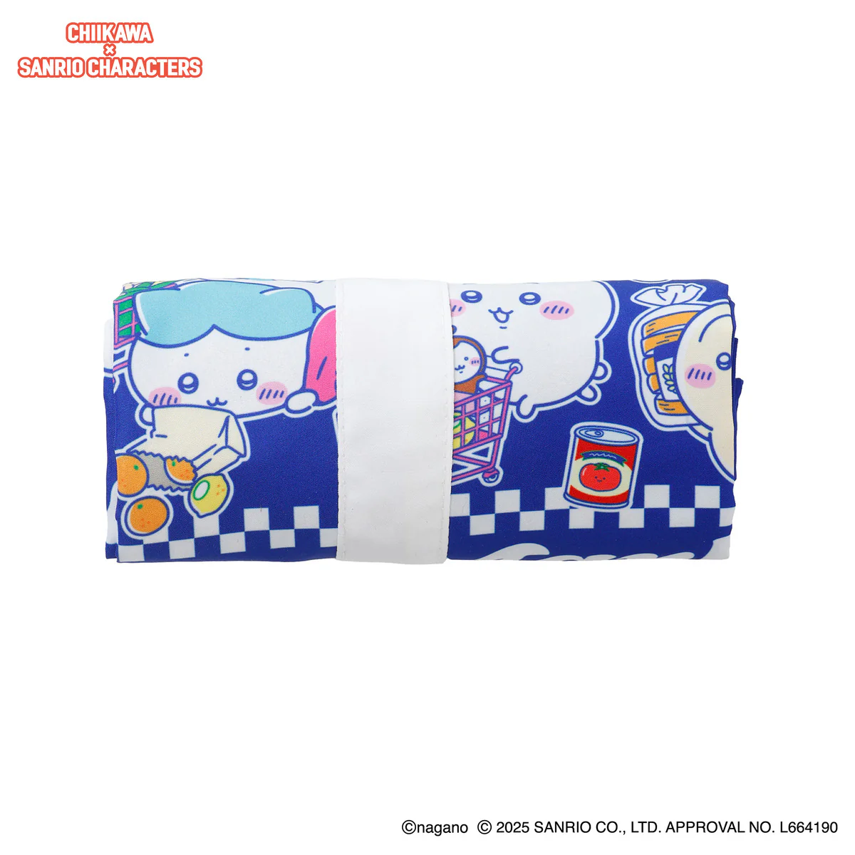 ちいかわ×サンリオキャラクターズ スーパーマーケットなエコバッグ みんな ブルー - Image 6