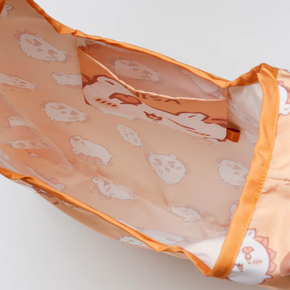 ちいかわ エコバッグ シーサー総柄 オレンジ - Image 7