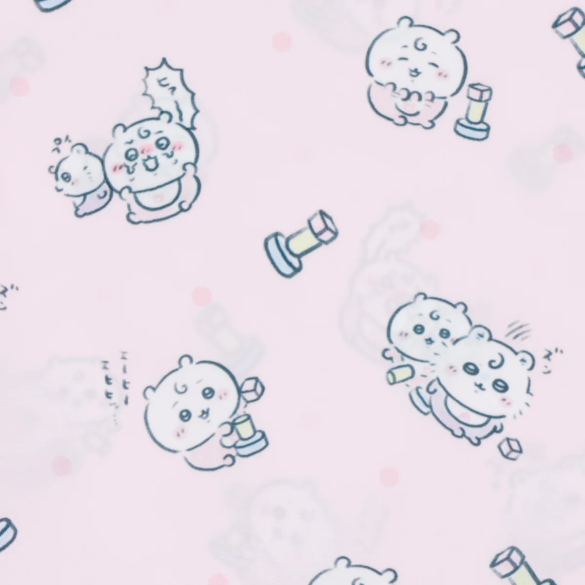 ちいかわ Chiikawa Baby エコバッグ 積み木崩されちゃった ピンク - Image 5