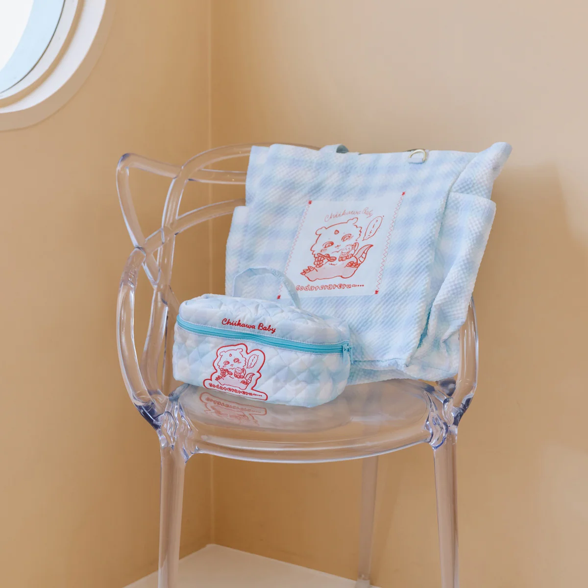 ちいかわ Chiikawa Baby マルチポーチ 育ててくれるんだって ブルー - Image 2
