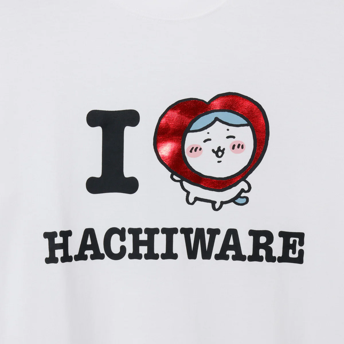 ちいかわ 長袖Tシャツ I LOVE HACHIWARE ホワイト - Image 10