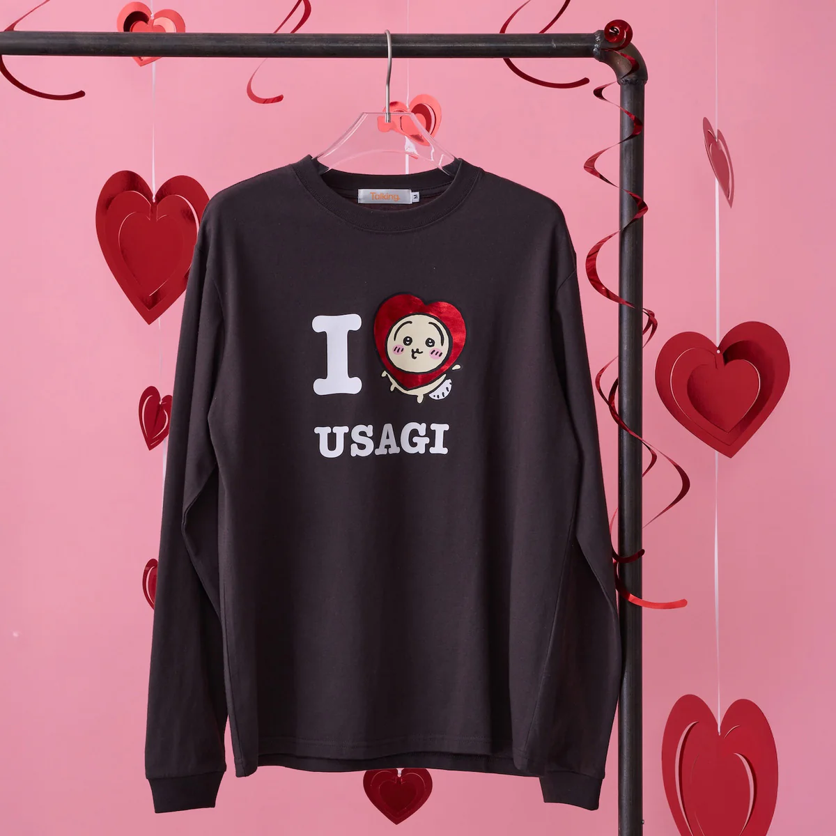 ちいかわ 長袖Tシャツ I LOVE USAGI スミ - Image 2