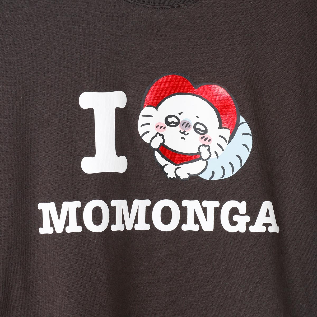 ちいかわ 長袖Tシャツ I LOVE MOMONGA スミ - Image 11