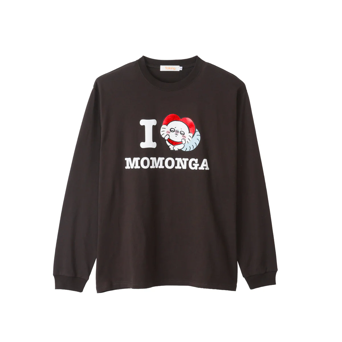 ちいかわ 長袖Tシャツ I LOVE MOMONGA スミ - Image 9