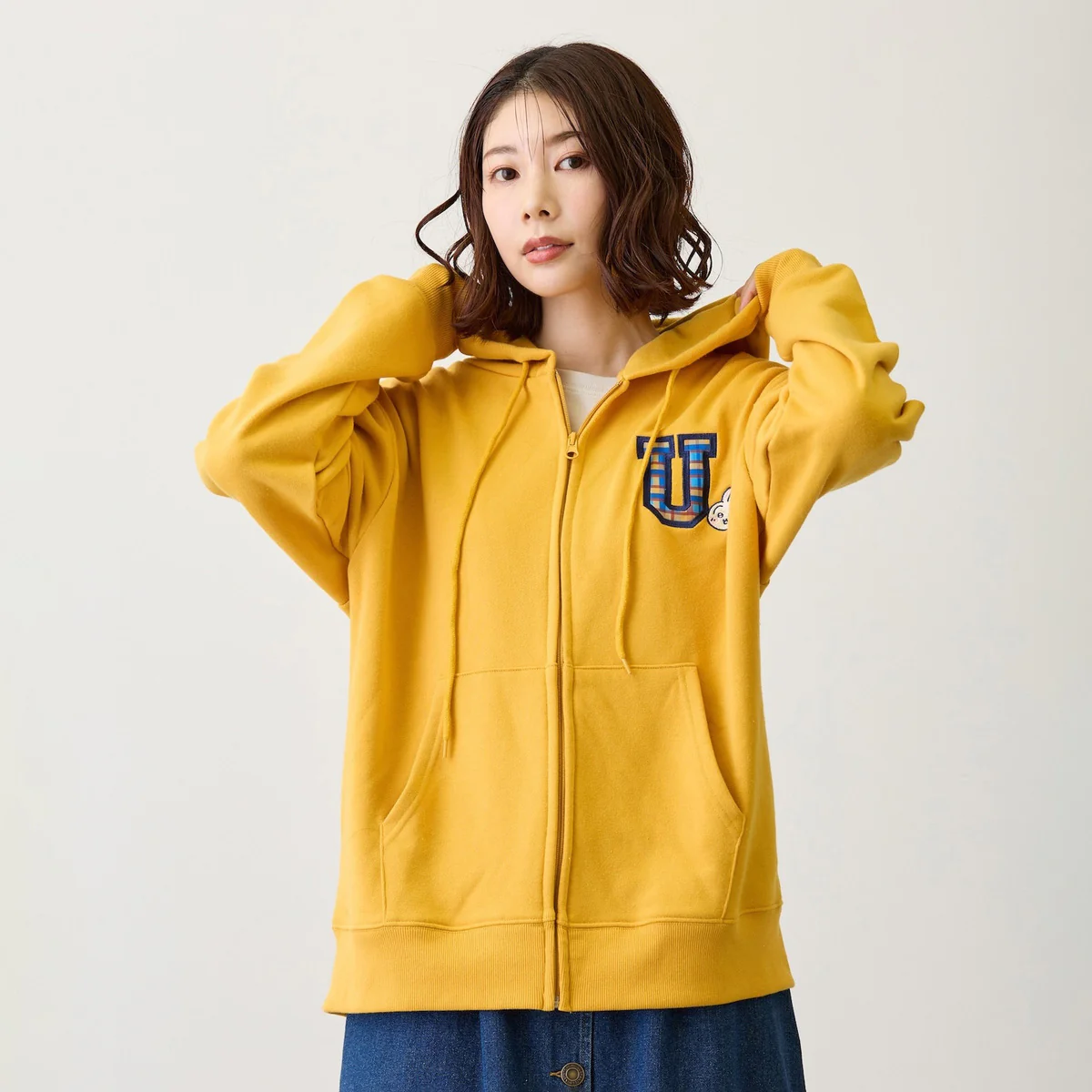 ちいかわ ZIPパーカー GO MY WAY イエロー - Image 10