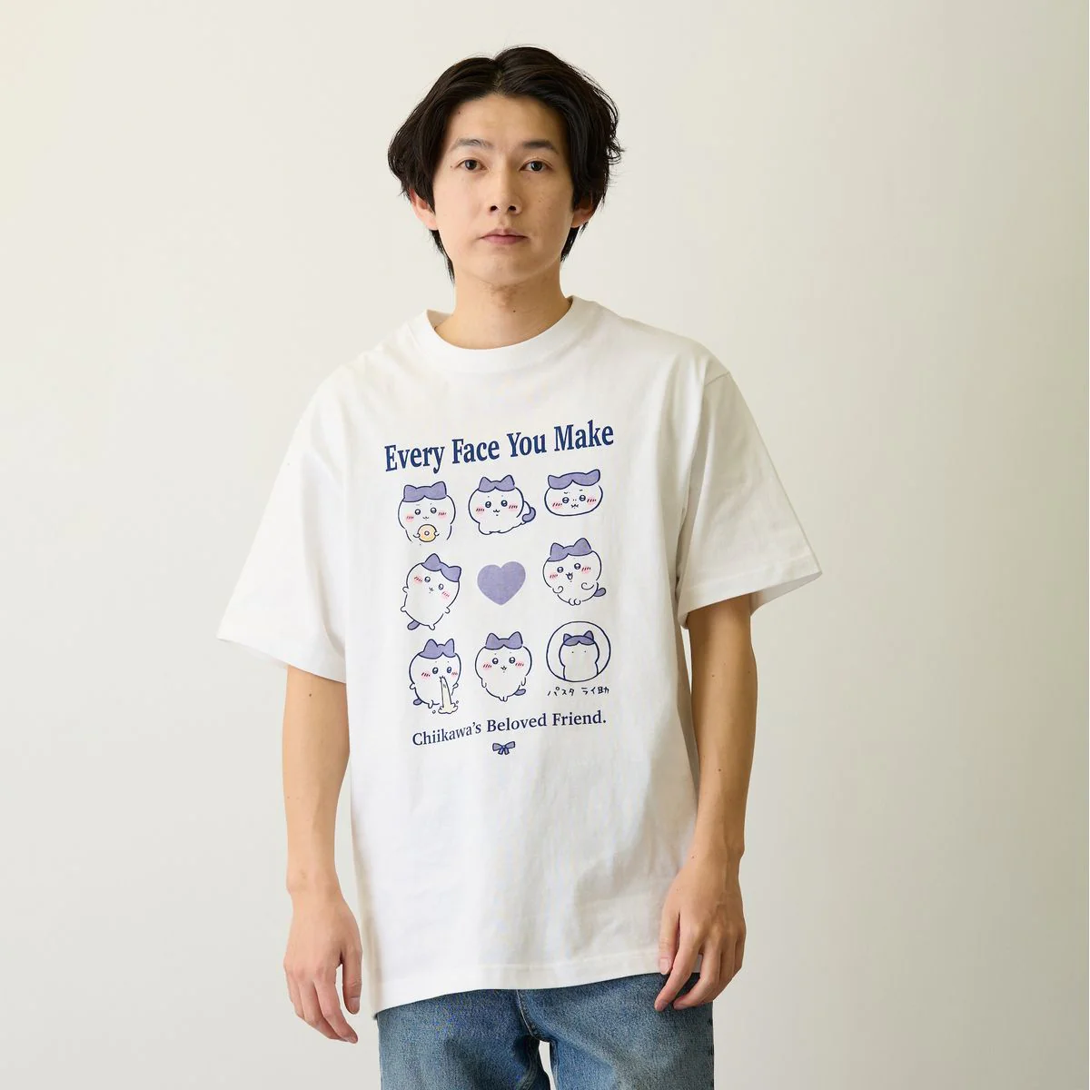ちいかわ Tシャツ ハチワレシリーズ ホワイト - Image 4