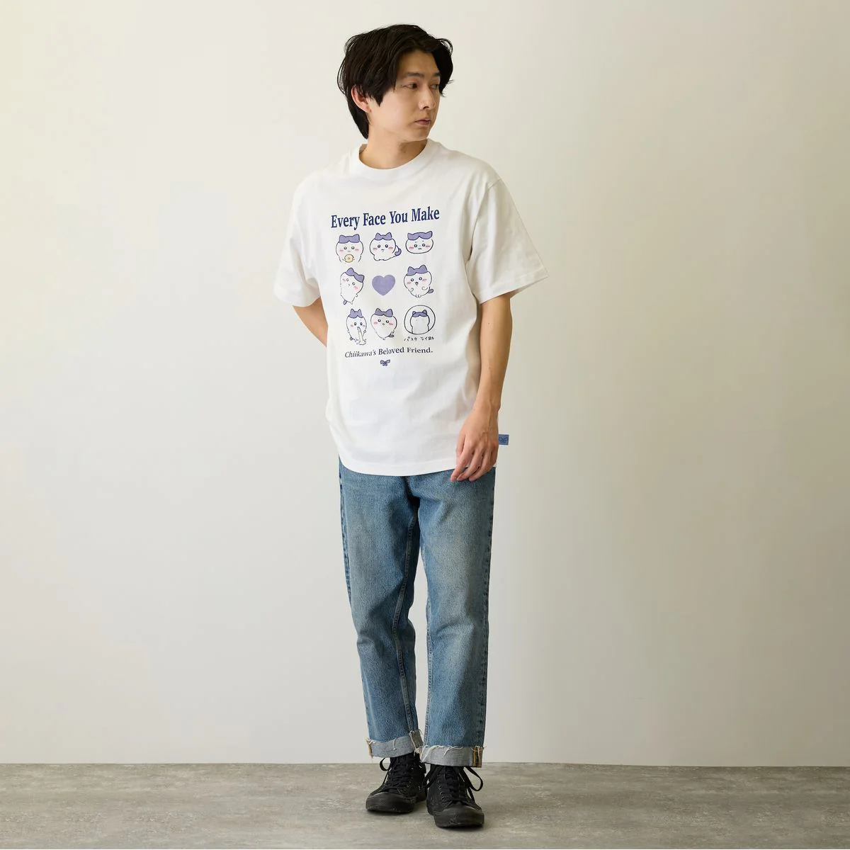 ちいかわ Tシャツ ハチワレシリーズ ホワイト - Image 8