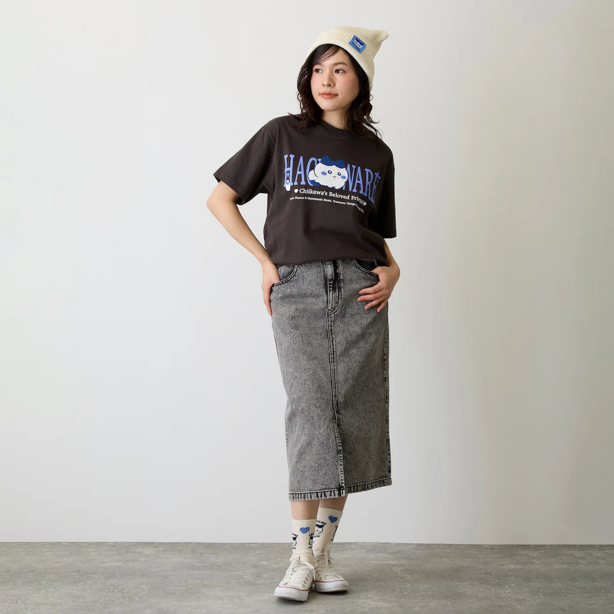 ちいかわ Tシャツ ハチワレシリーズ スミ - Image 14