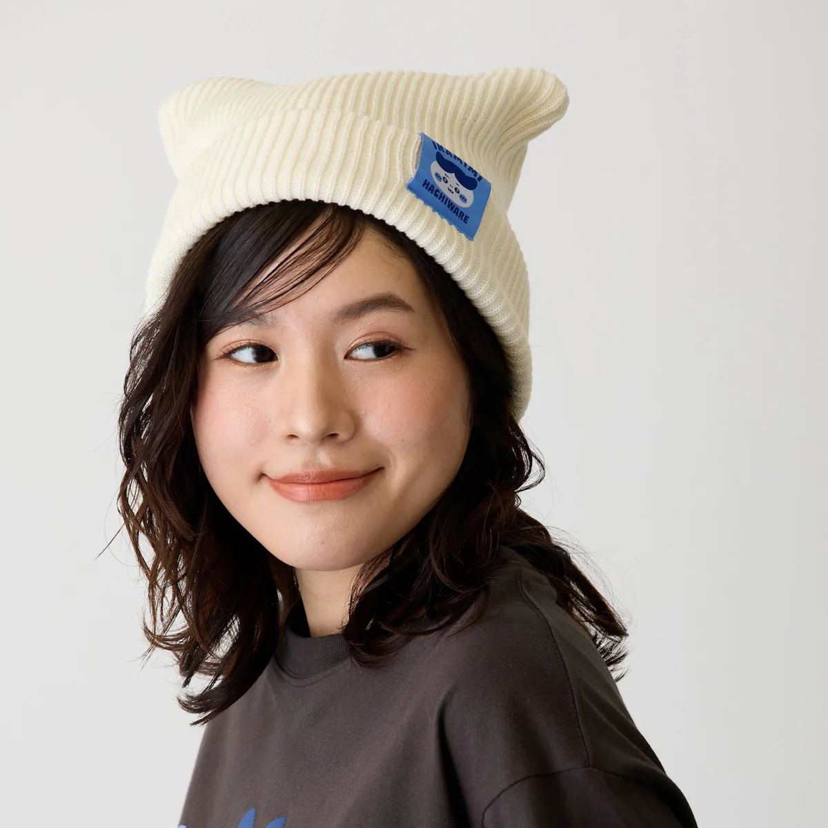 ちいかわ ニットキャップ ハチワレシリーズ ホワイト - Image 7