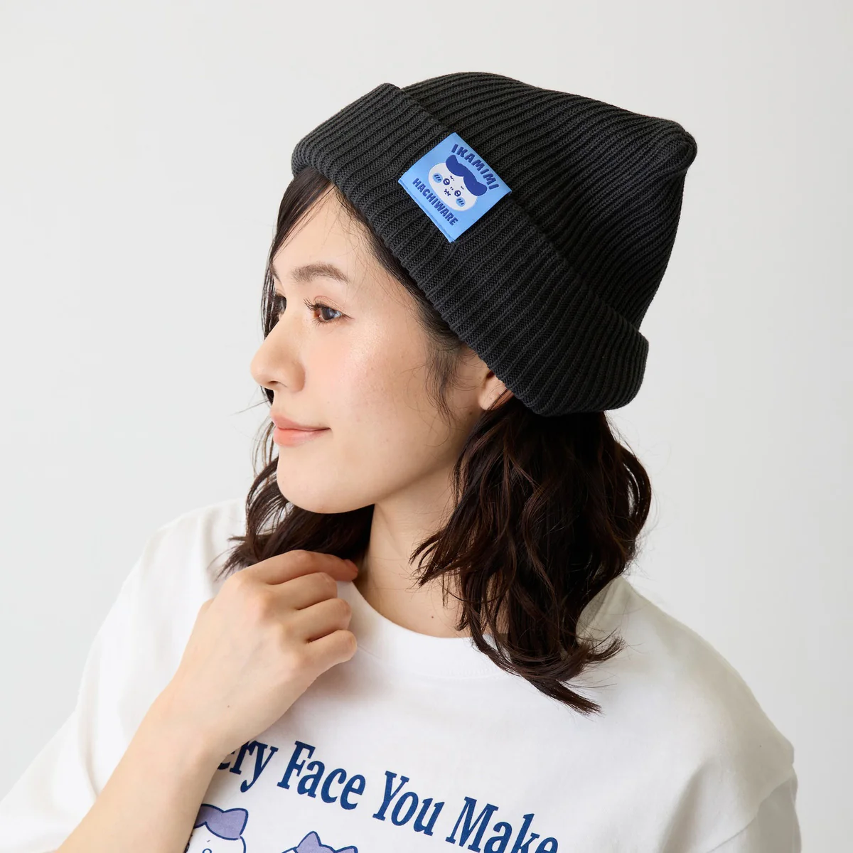 ちいかわ ニットキャップ ハチワレシリーズ スミ - Image 5