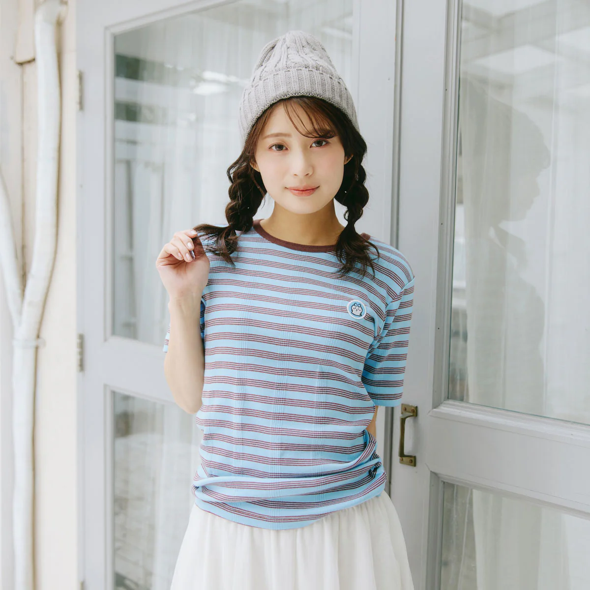 ちいかわ Tシャツ Robert P.Miller×Talking ハチワレ BLUEBERRY - Image 2