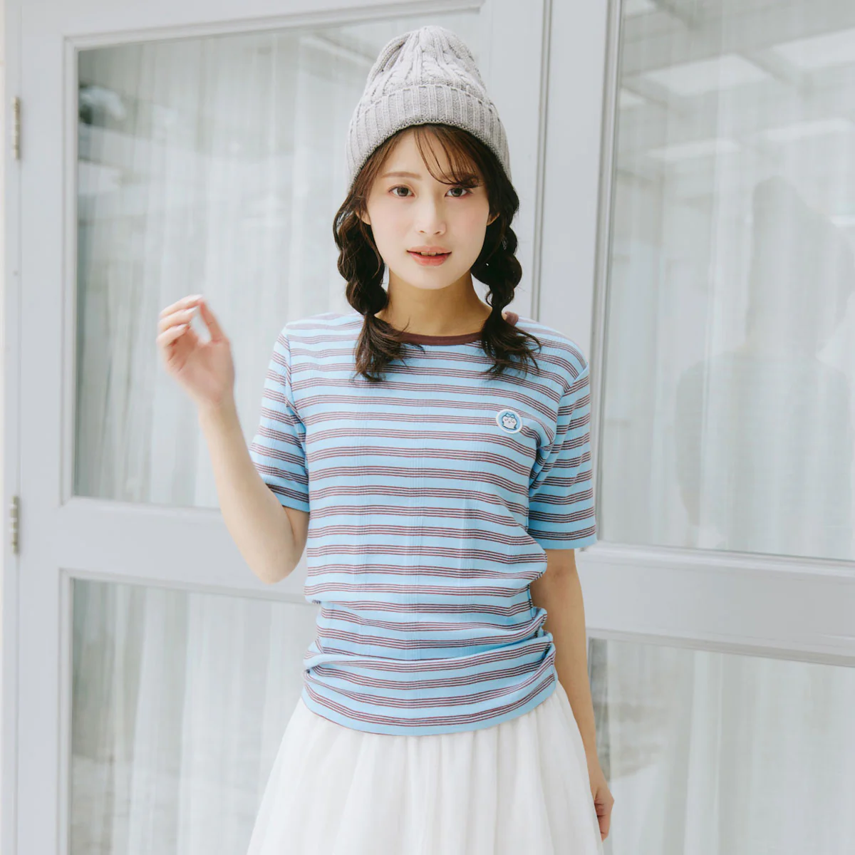 ちいかわ Tシャツ Robert P.Miller×Talking ハチワレ BLUEBERRY - Image 3