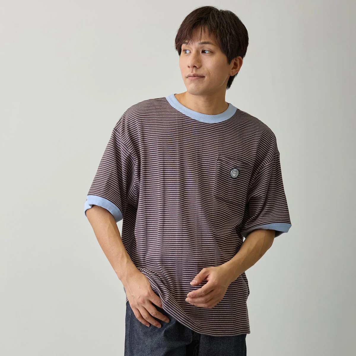 ちいかわ ビッグシルエットポケットTシャツ Robert P.Miller×Talking モモンガ COFFEE - Image 6