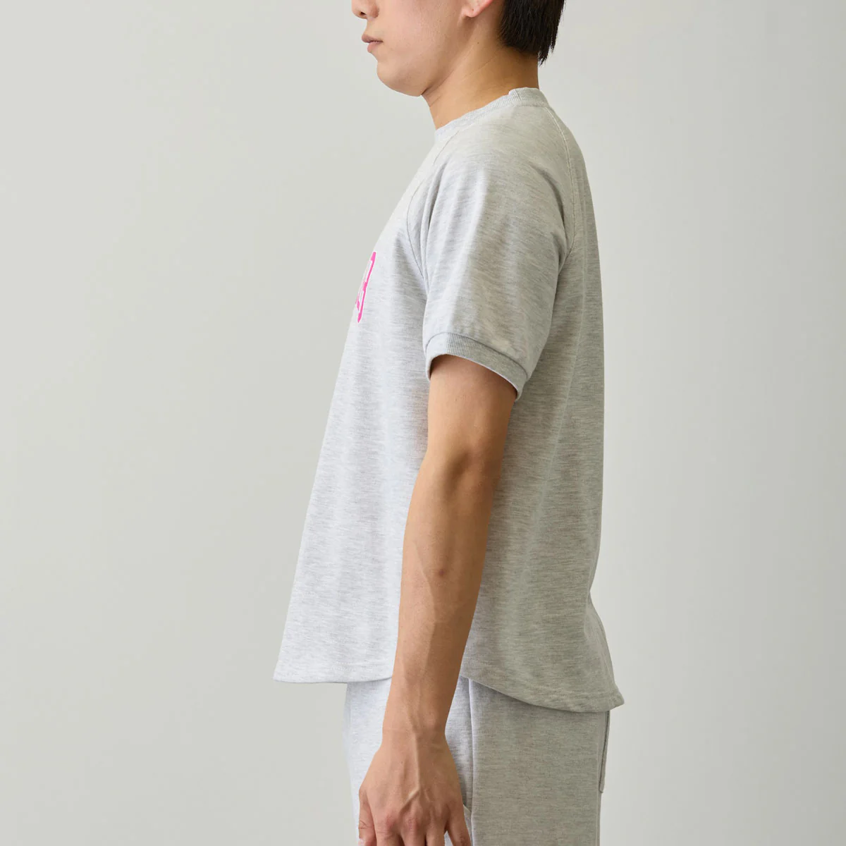 ちいかわ Tシャツ ピース ちいかわ 杢グレー - Image 9