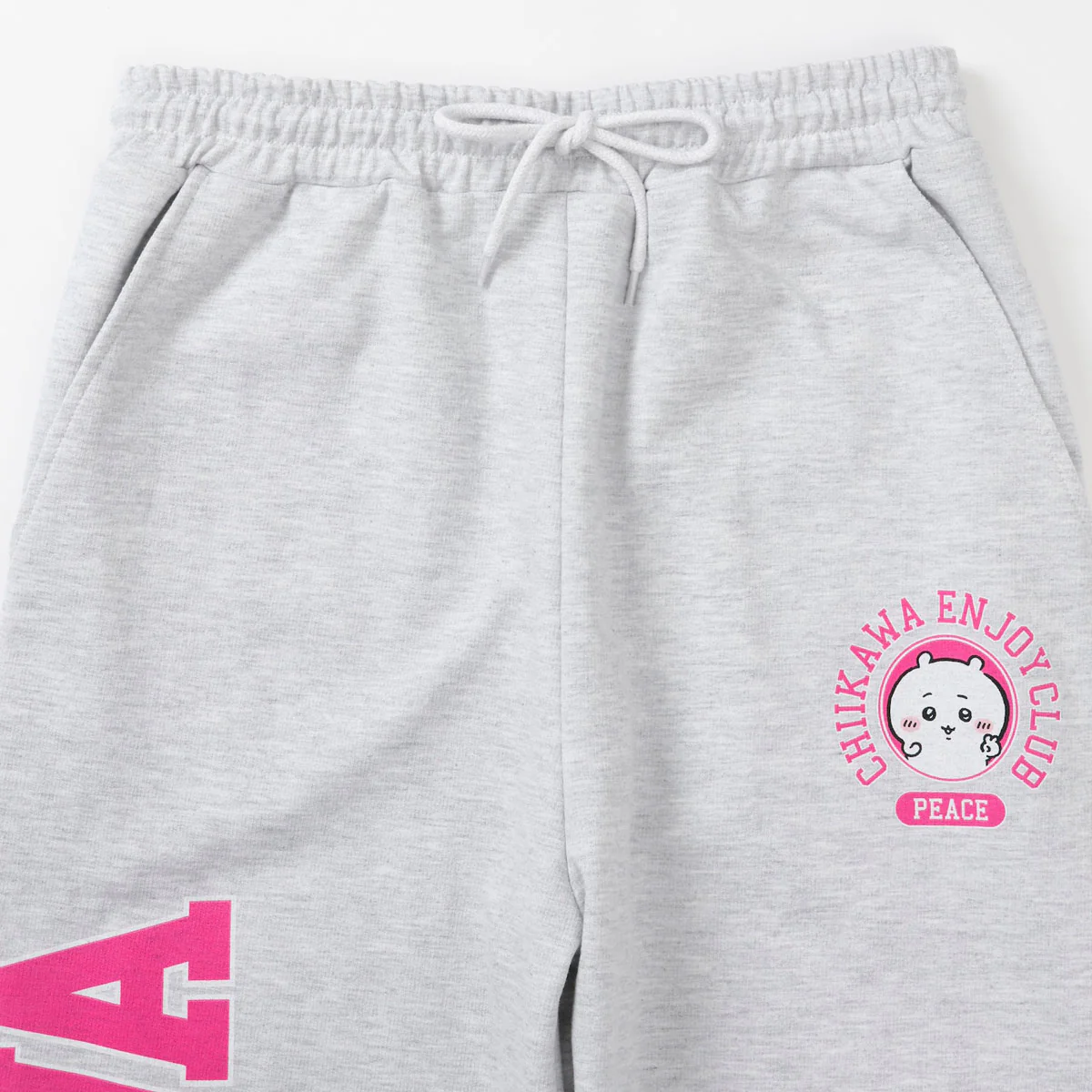 ちいかわ スウェットパンツ ピース ちいかわ 杢グレー - Image 20