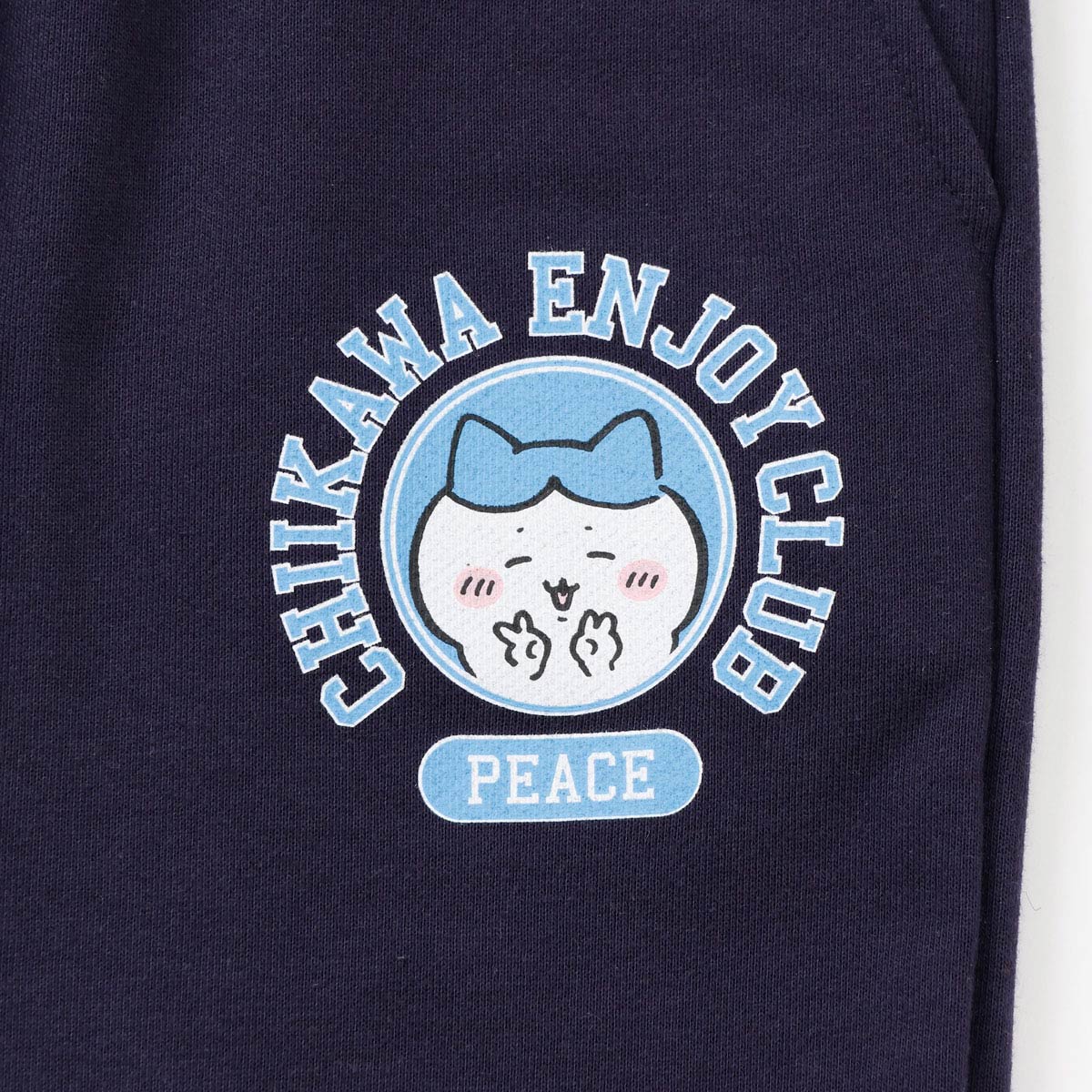 ちいかわ スウェットパンツ ピース ハチワレ ネイビー - Image 18