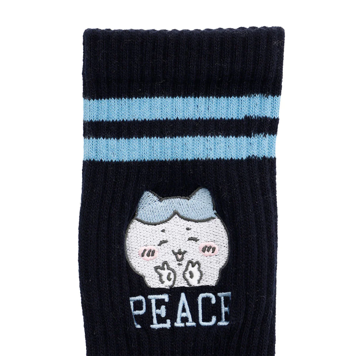 ちいかわ ソックス ピース ハチワレ ネイビー - Image 5