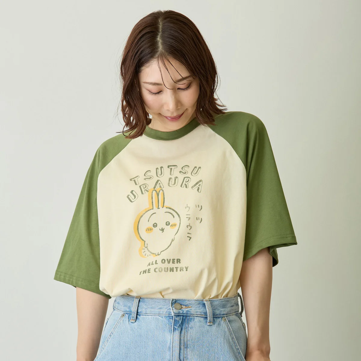ちいかわ Tシャツ ツツウラウラ ナチュラル - Image 11