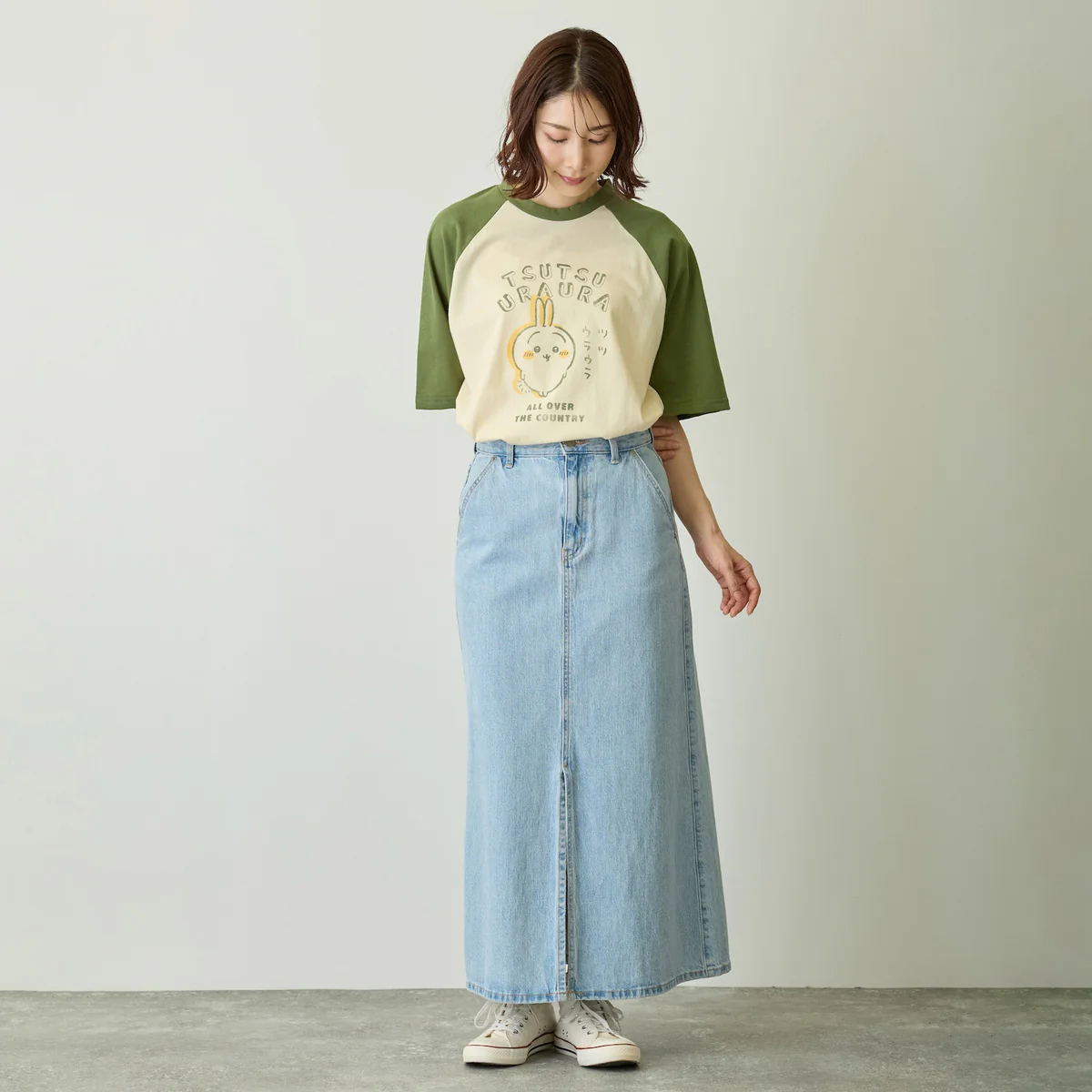 ちいかわ Tシャツ ツツウラウラ ナチュラル - Image 12
