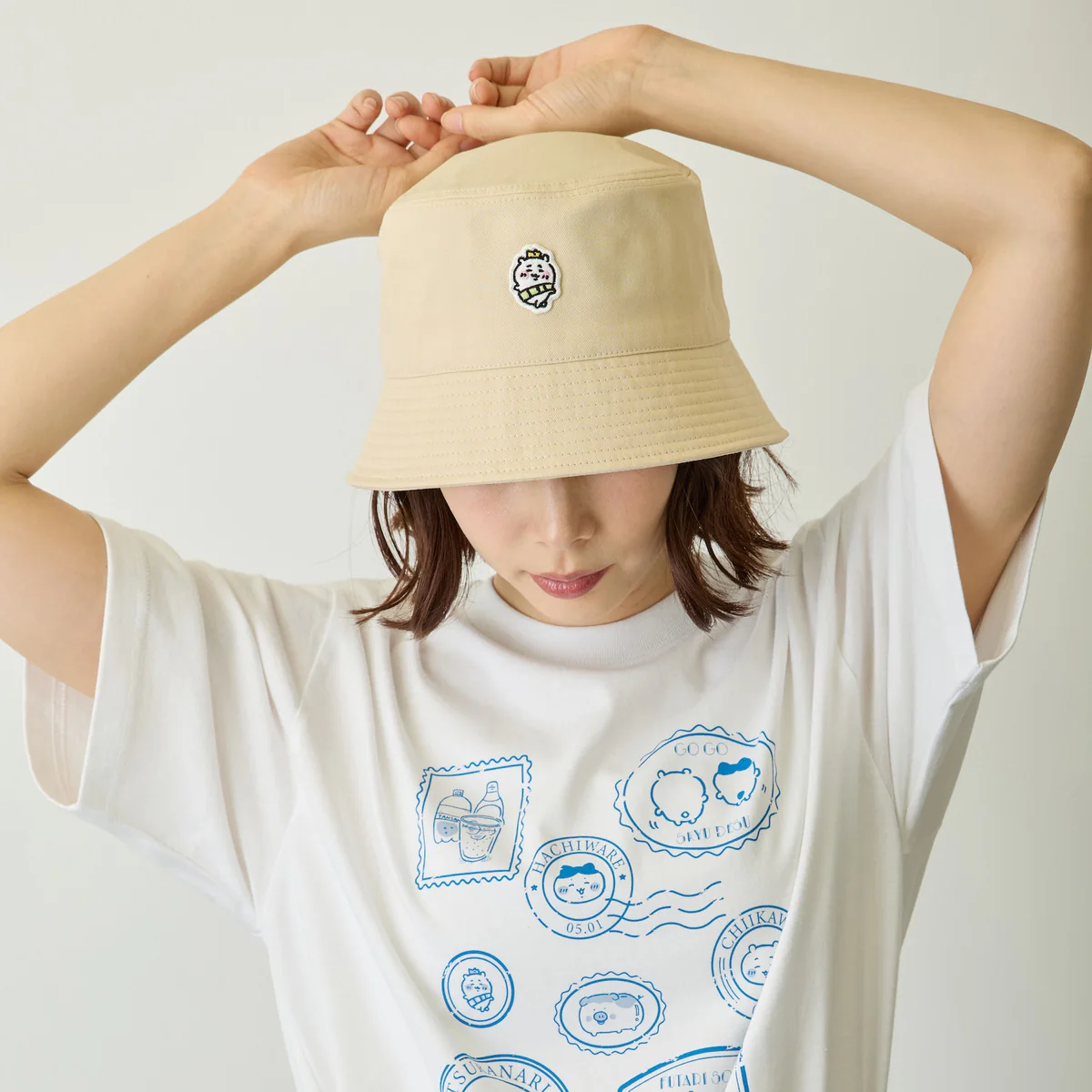 ちいかわ バケットハット 王冠 ベージュ - Image 5
