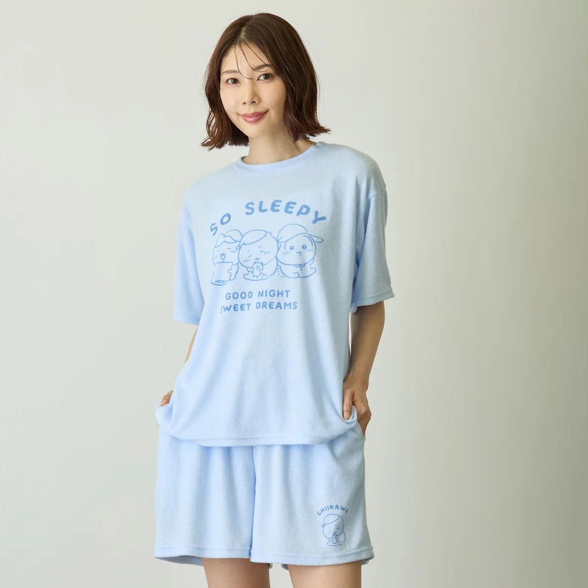ちいかわ ルームウェアセットアップ SO SLEEPY ブルー - Image 5