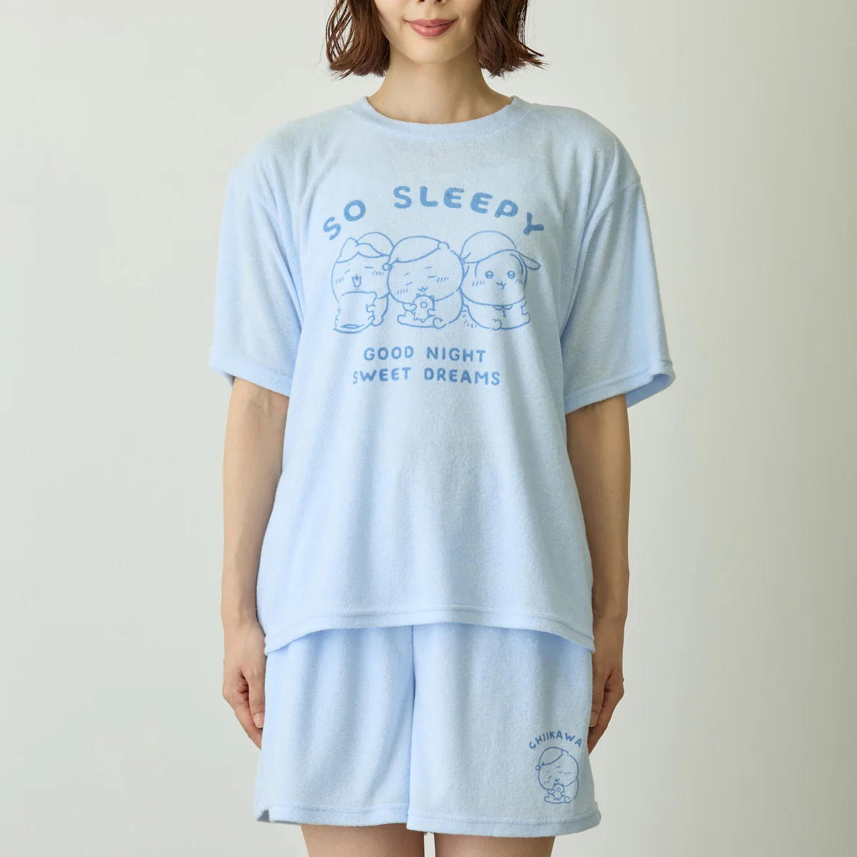 ちいかわ ルームウェアセットアップ SO SLEEPY ブルー - Image 6