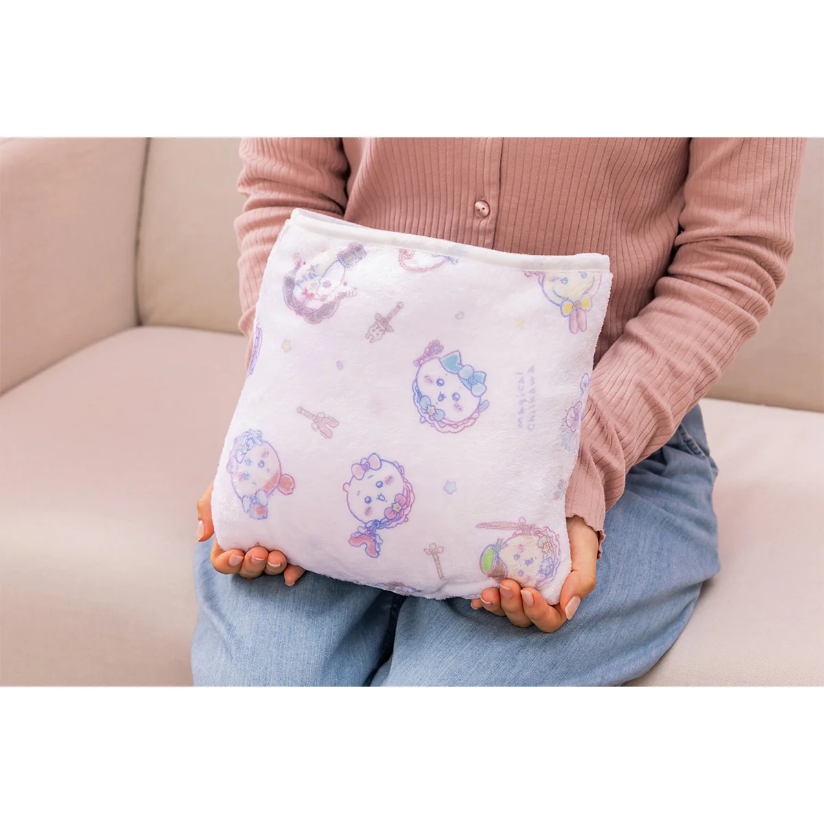 ちいかわ まじかるちいかわ あったか収納ポケット付き3WAYブランケット - Image 3