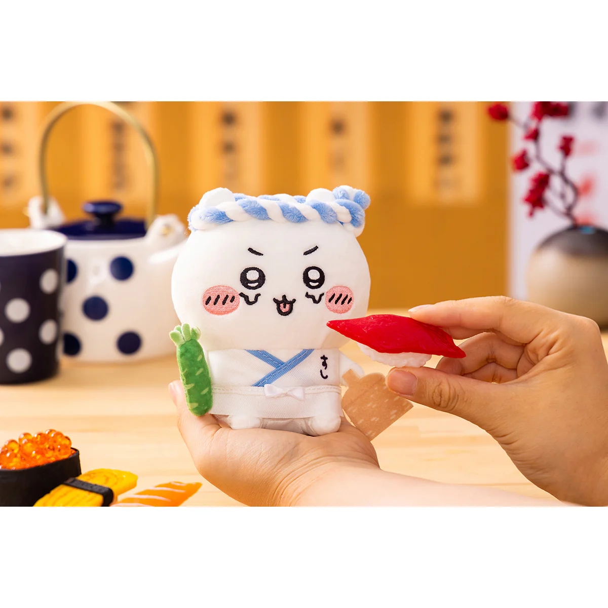 ちいかわ ちいかわ寿司 お座りミニぬいぐるみ（ハチワレ） - Image 3