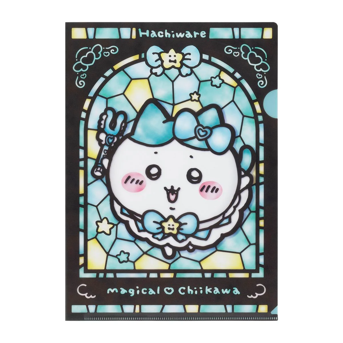 ちいかわ まじかるちいかわ ステンドグラス風クリアファイル（ハチワレ） - Image 3