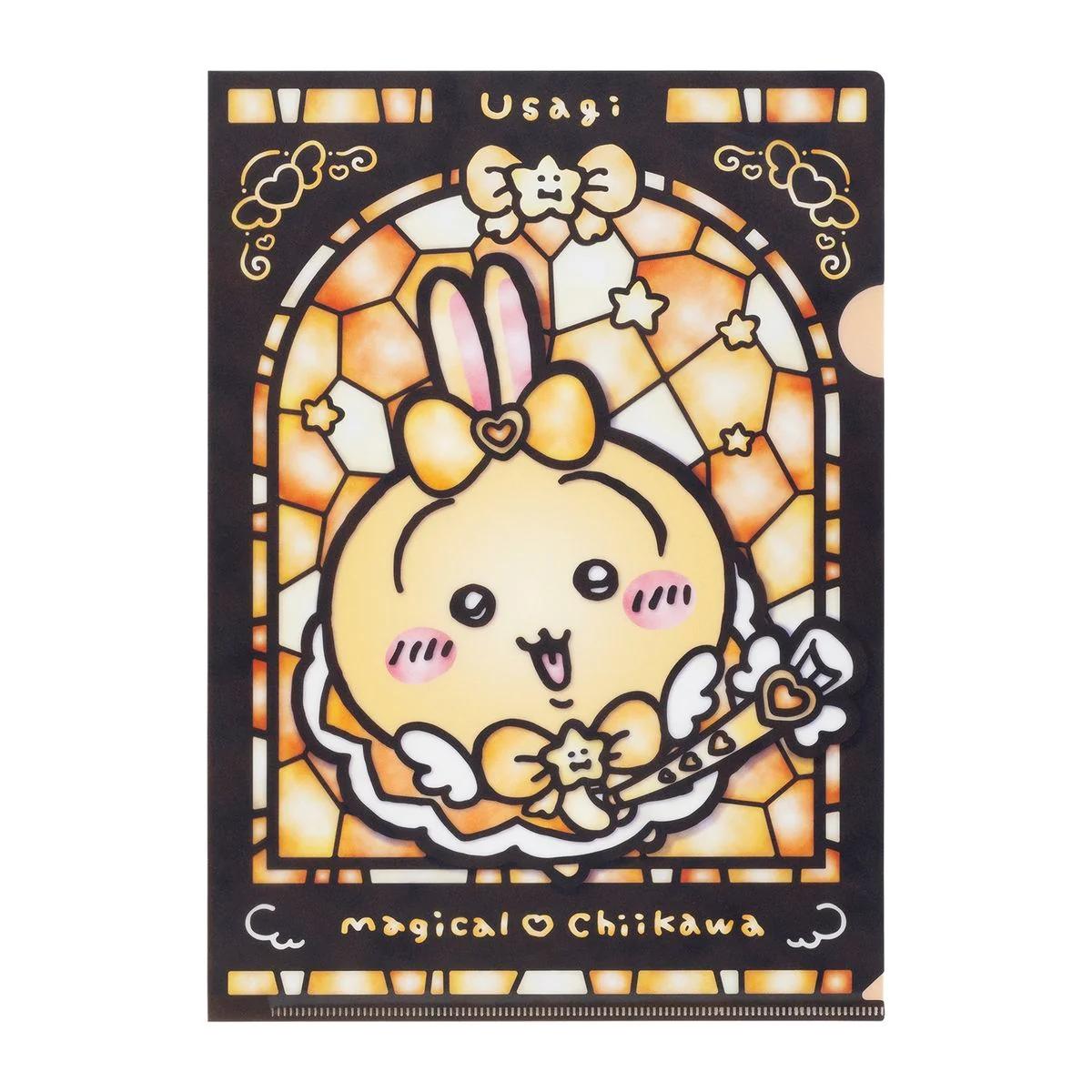 ちいかわ まじかるちいかわ ステンドグラス風クリアファイル（うさぎ） - Image 3