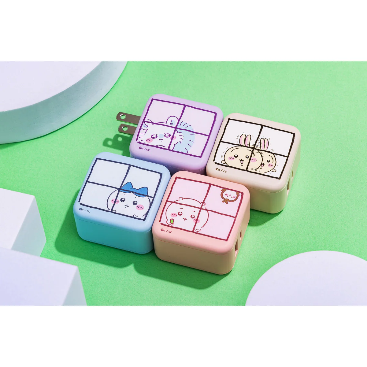 ちいかわ 2台同時充電/32W ACアダプタ（ハチワレ） - Image 3