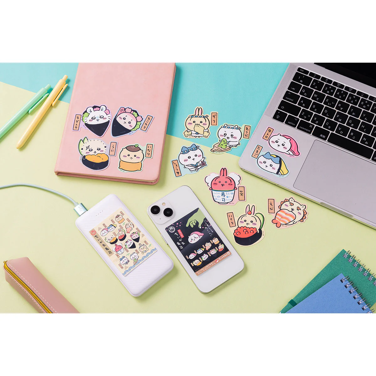 ちいかわ ちいかわ寿司 スマホに貼れるサイズのステッカー（ハチワレ たまご） - Image 2