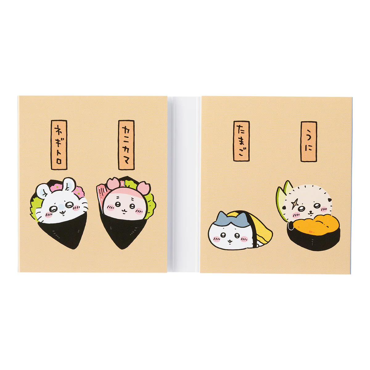 ちいかわ ちいかわ寿司 パタパタメモ（お寿司屋さんなみんな） - Image 4