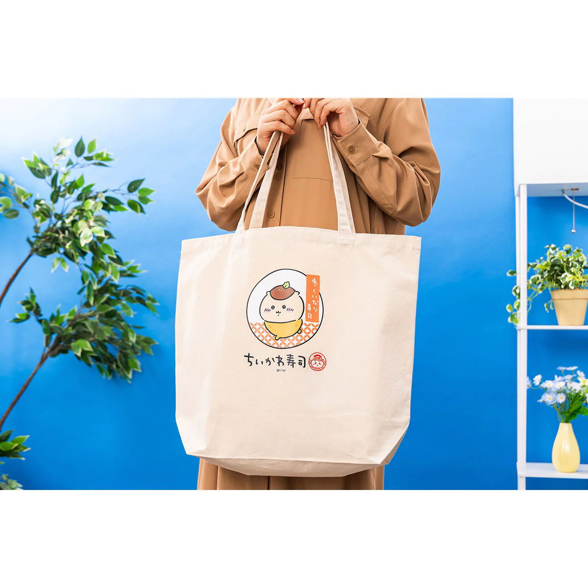 ちいかわ ちいかわ寿司 大きめトートバッグ（歩くいなり寿司） - Image 2