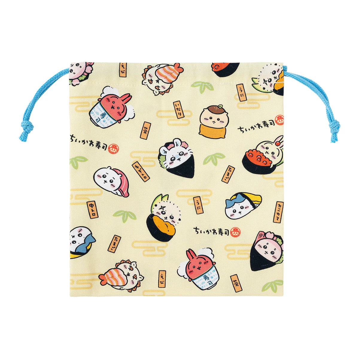 ちいかわ ちいかわ寿司 ほどよいサイズの巾着（お寿司なみんな） - Image 4