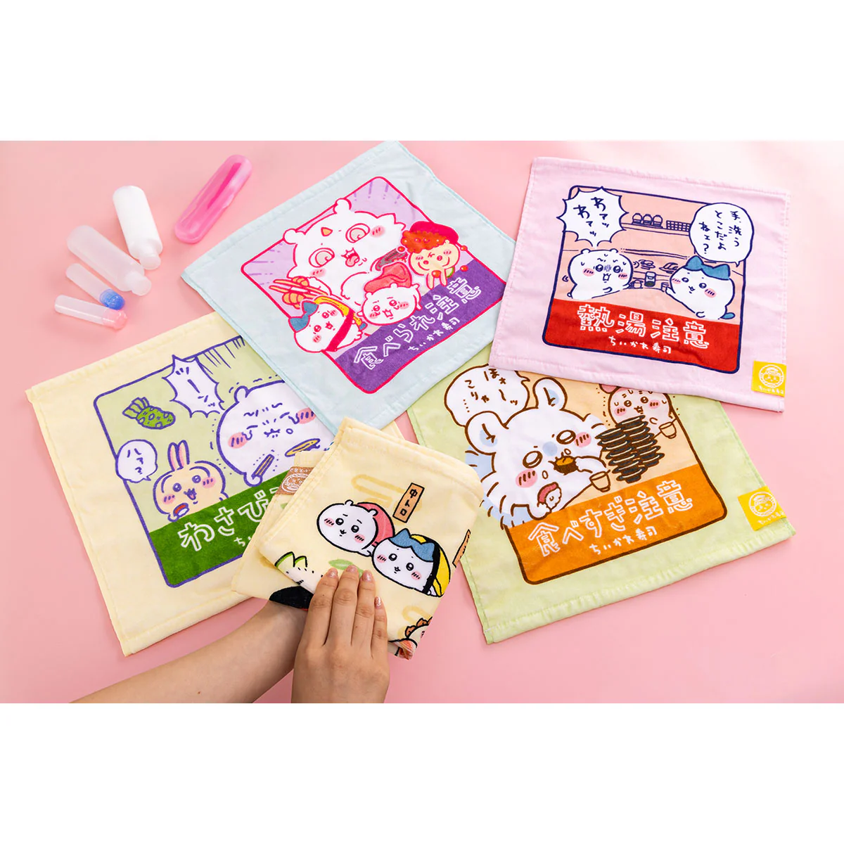 ちいかわ ちいかわ寿司 ハンドタオル（お寿司なみんな） - Image 2