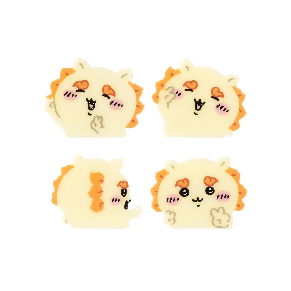 ちいかわ 4個セットアクリルバッジ（ピースなシーサー） - Image 3