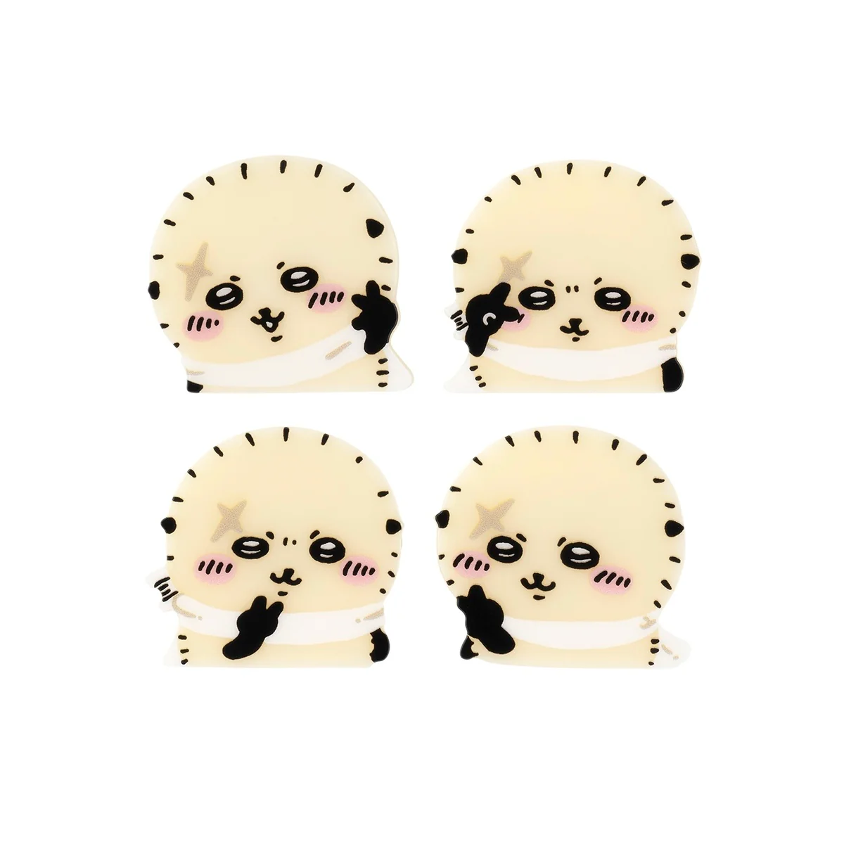 ちいかわ 4個セットアクリルバッジ（ピースなラッコ） - Image 3