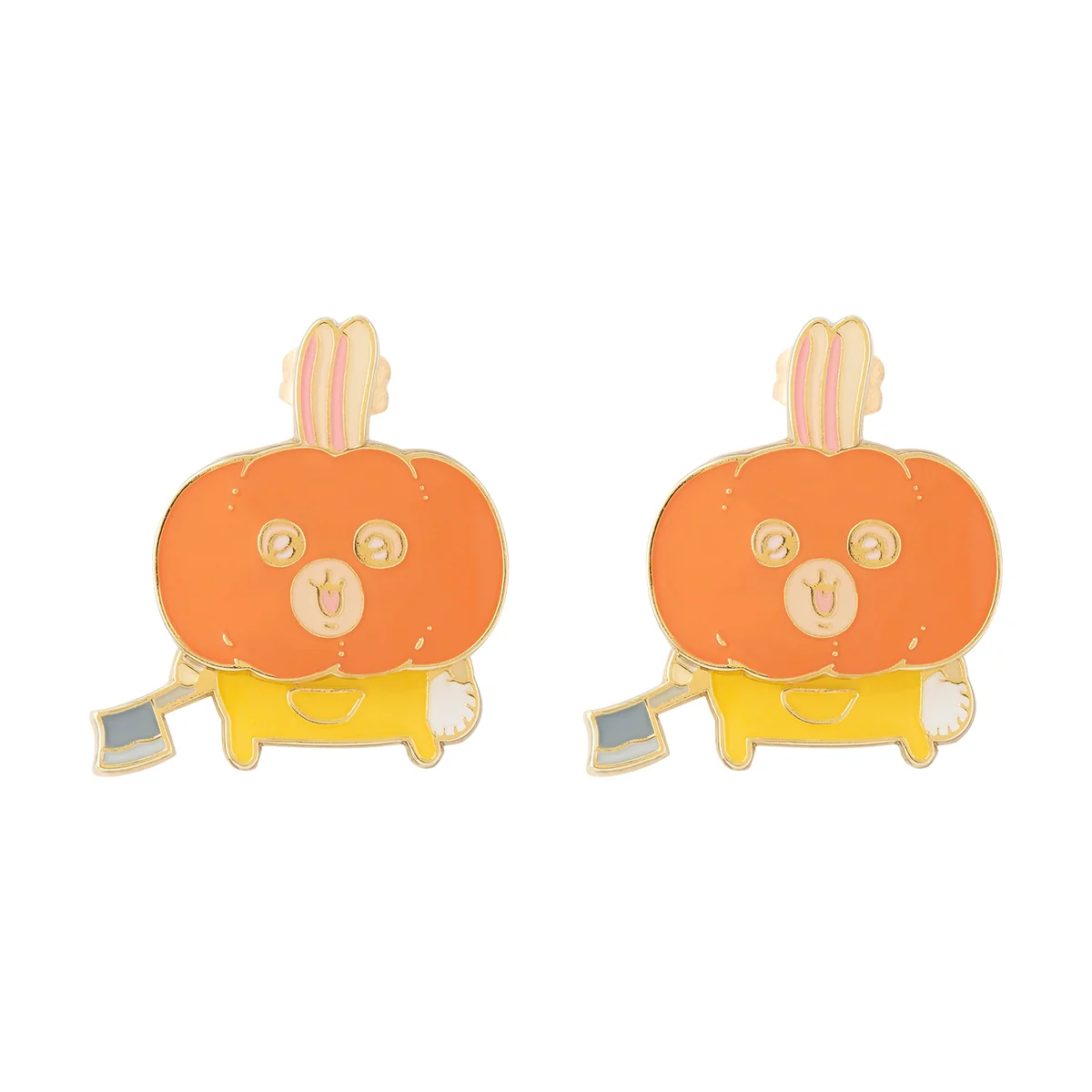 ちいかわ ゆらゆらピアス（カボチャなうさぎ） - Image 4