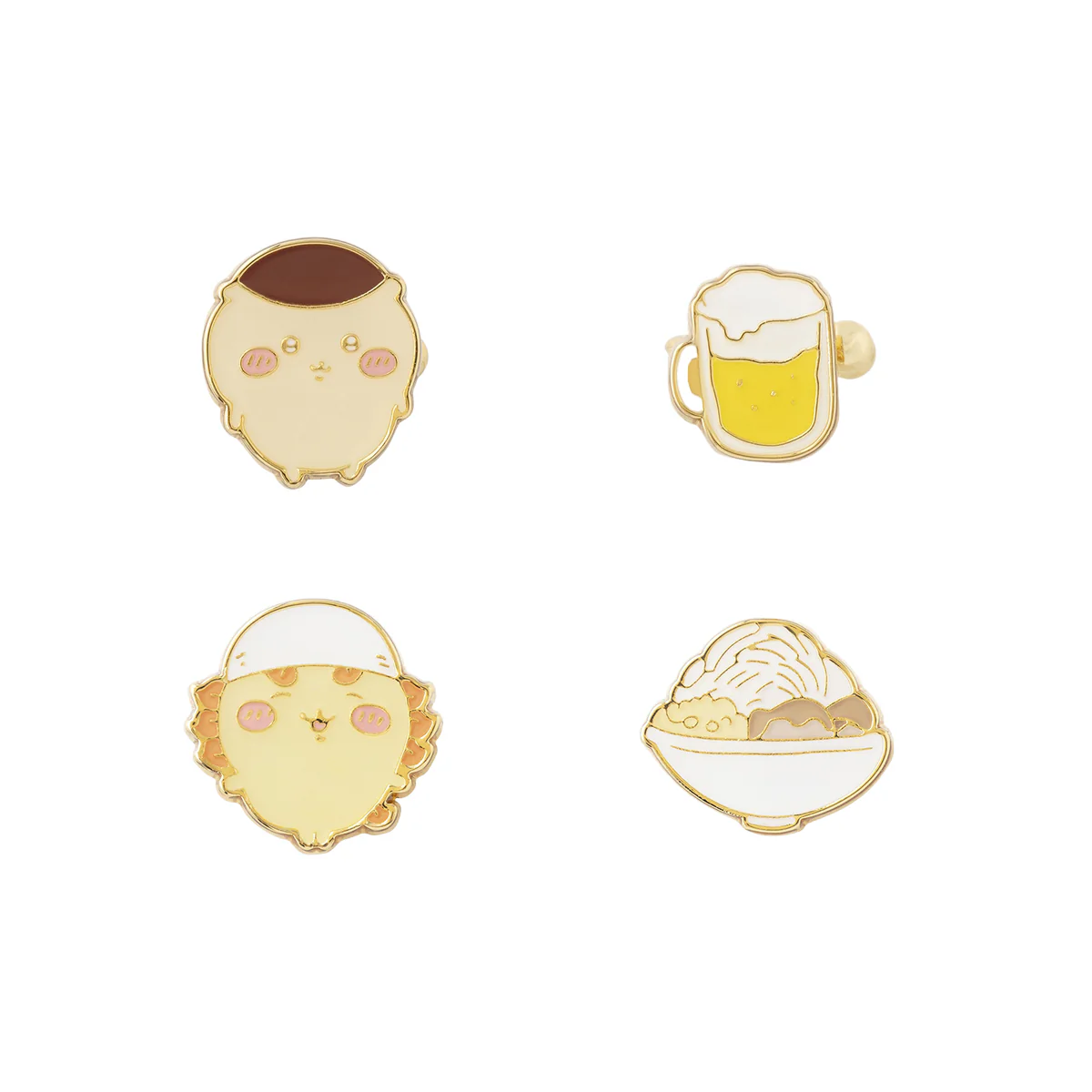 ちいかわ ぷっくりイヤーカフ 4種セット（くりまんじゅう・シーサー） - Image 5