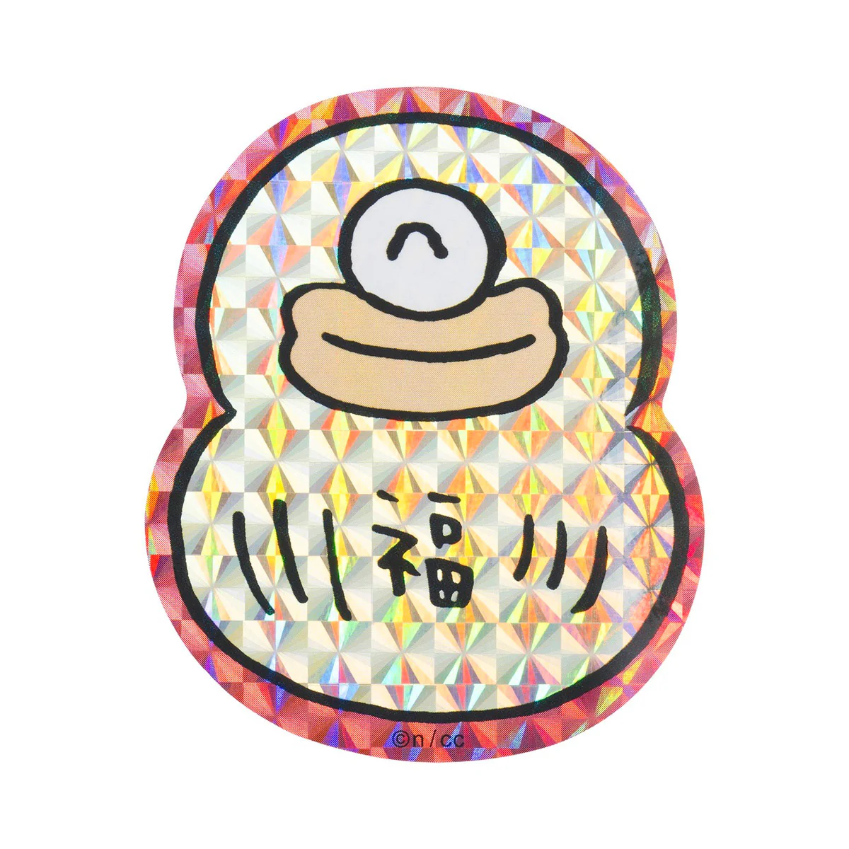 ちいかわ スマホに貼れるサイズのホログラムステッカー（オデダルマ） - Image 4