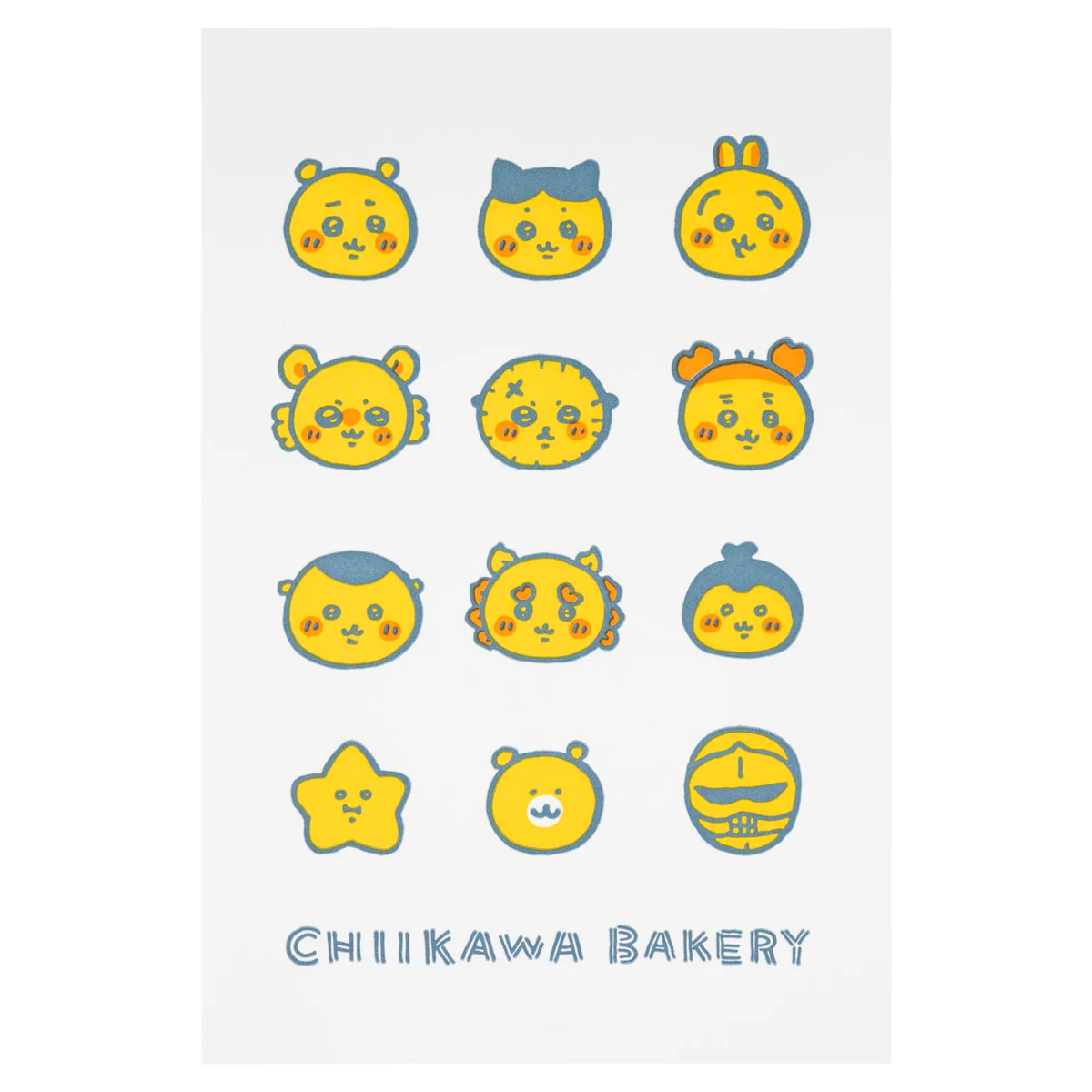 ちいかわ ちいかわベーカリー 活版ポストカード（ちっちゃいおかお） - Image 3