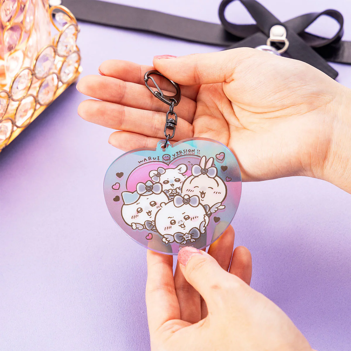 ちいかわ まじかるちいかわ 悪いバージョンなオーロラアクリルキーホルダー - Image 2