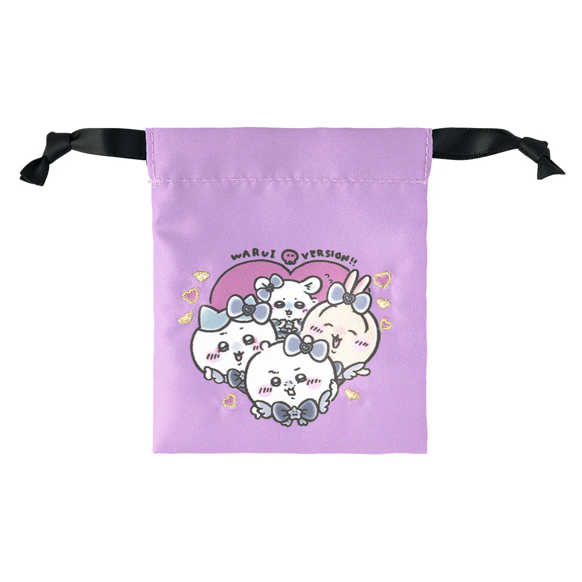 ちいかわ まじかるちいかわ 悪いバージョンなミニ巾着（ハート） - Image 4