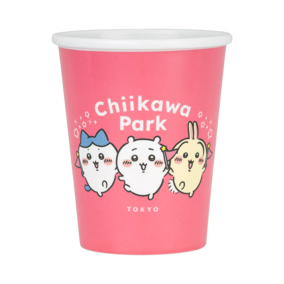 ちいかわ ちいかわパーク 紙コップみたいなメラミンカップ（ピンク） - Image 4