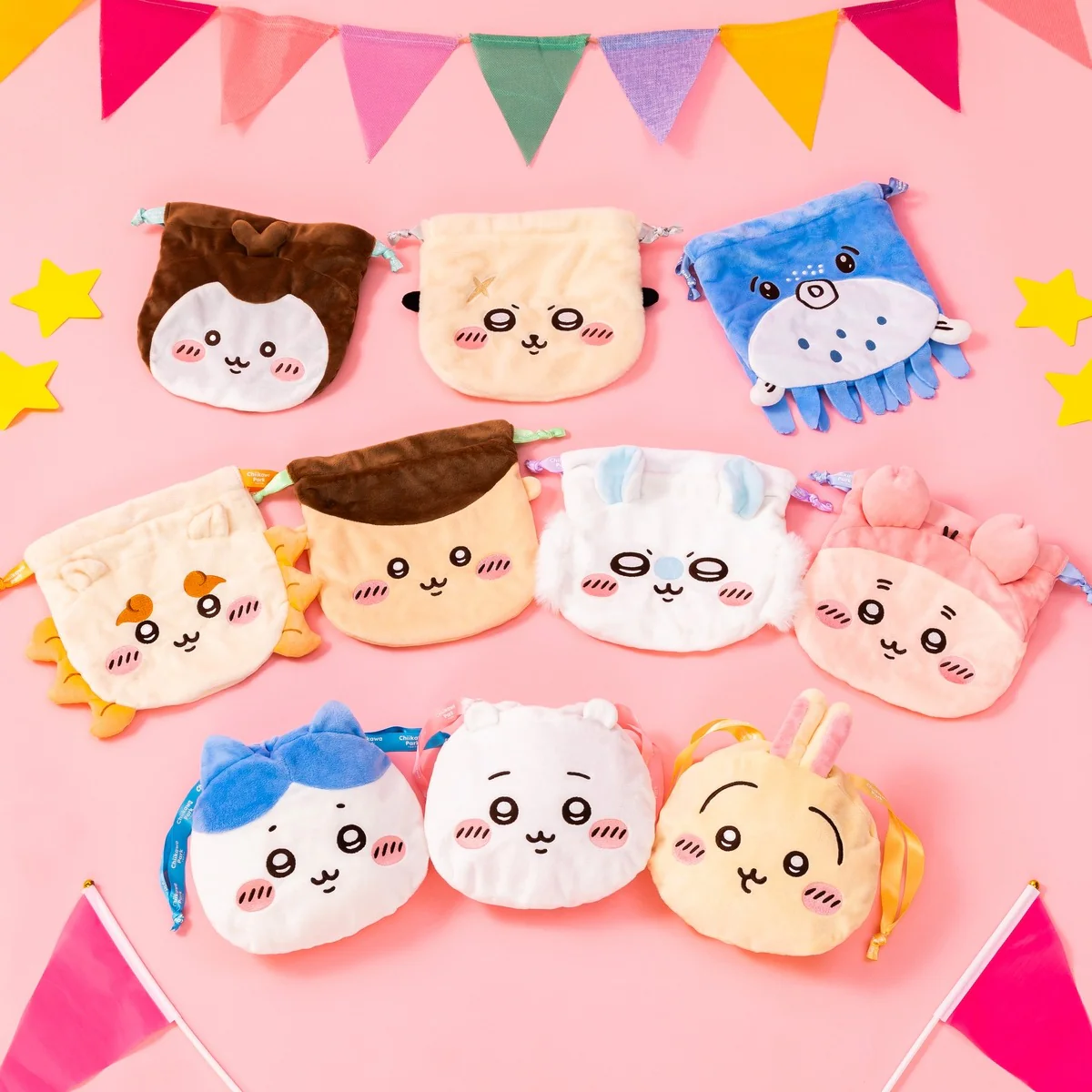 ちいかわ ちいかわパーク おかお巾着（くりまんじゅう） - Image 2
